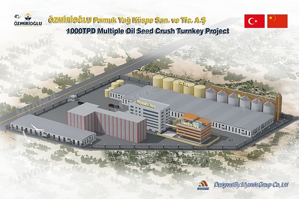 Myande Undertakes 1,000TPD Multiple Oilseeds Crushing Project in Turkey