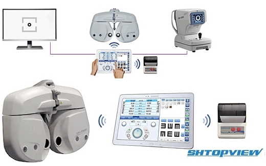 CV-7600 foróptero digital de blue tooth network