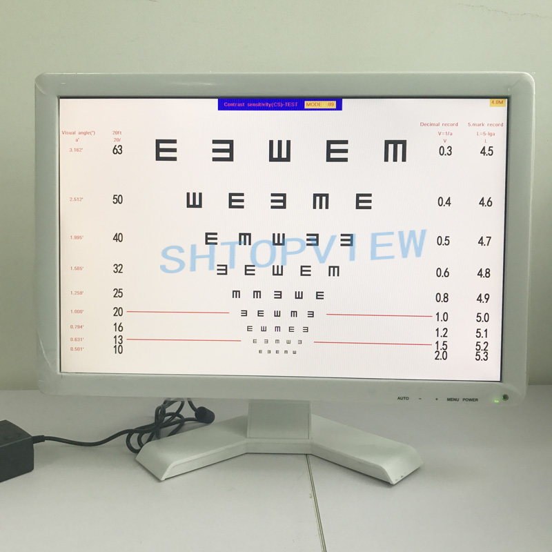 VC-3 LCD de alta calidad Gráfico de panel visual oftálmico del precio más bajo de 19 pulgadas