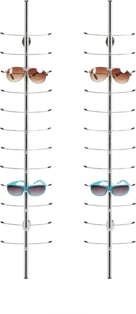 NOC-C-9PC-70CM Without Lock Eyewear Display Rod Aluminum Alloy Sunglass Display Stand