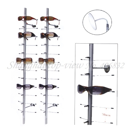 NOC-C-12PC-90CM China Cheapest Without Lock Aluminum Alloy Sunglasses Display Stand