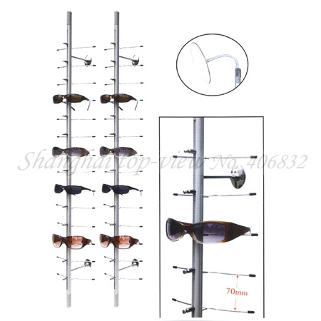 NOC-C-14PC-110CM Top Sale Without Lock Sunglasses Aluminum Alloy Display Stand