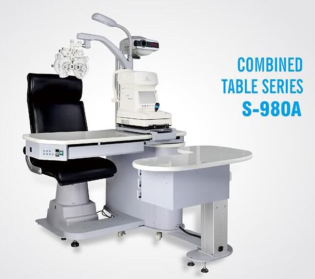 S-980A Instrumentos ópticos Mejor calidad combinada mesa y silla mesa óptica