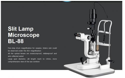 BL-88 5 magnifications ,8 filters slit lamp