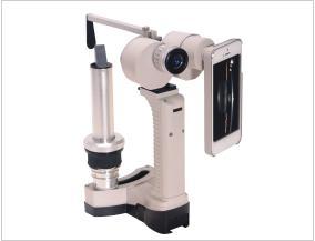 SLM-6H 10x 16x 25x aumentos microscopio de lámpara de hendidura portátil