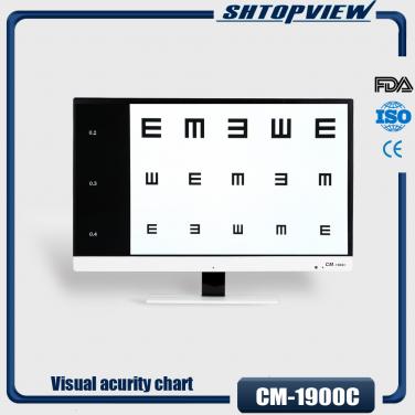CM-1900C 23 Inch Instrumento de optometría LED Visual Chart