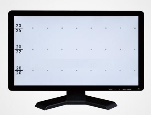 VC 5 gráfico de prueba ocular Pantalla de Apple Pantalla LCD LED panel visual gráfico pantalla lcd Gráficos de agudeza visual