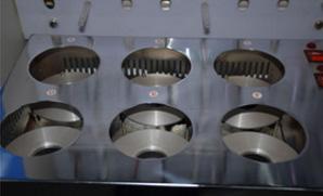 Máquina de teñido de lentes de seis cilindros TPV-526
