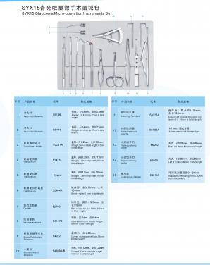 SYX36 Eyeground Ophthalmic Operation Instrument Set