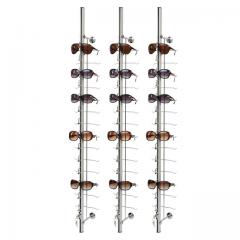 LOC-A-14PC-125CM Aluminum Steel Optical Frames Display Rack Shelf Stand With lock Skeleton Rod Rack