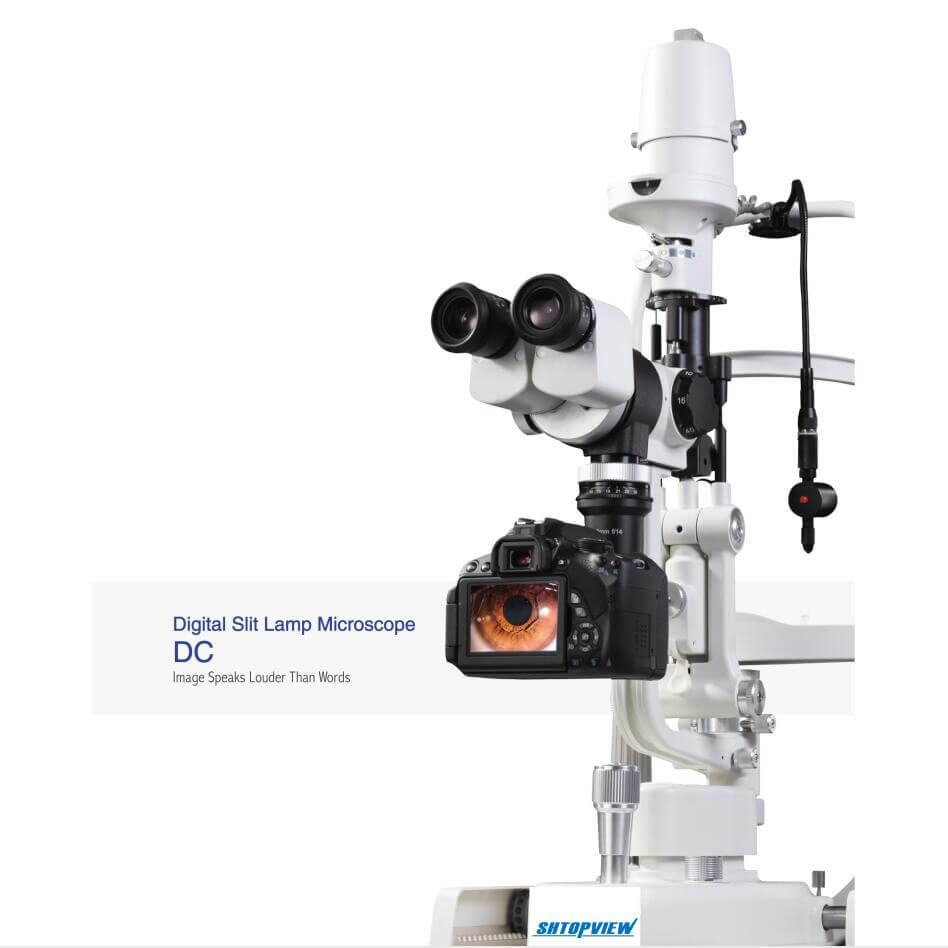 S-350DC Cámara de microscopio con lámpara de hendidura digital oftálmica