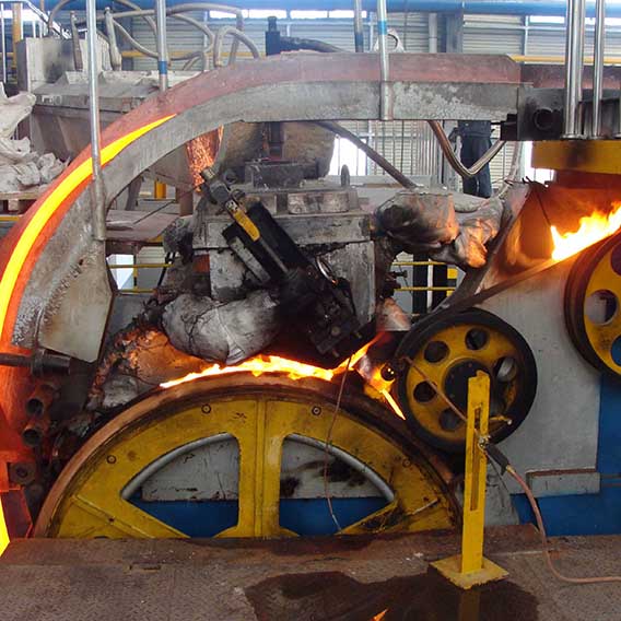 Low-oxygen Copper Rod Continuous Casting and Rolling Line