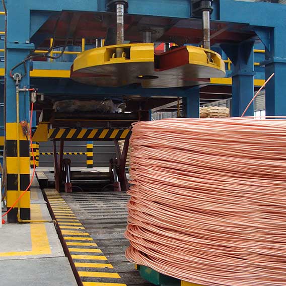 Low-oxygen Copper Rod Continuous Casting and Rolling Line