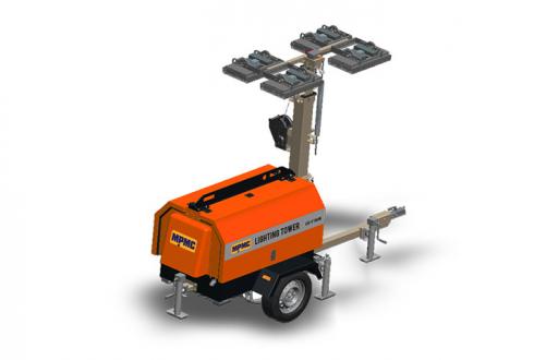 7.5m High Led Manual Lighting Tower 1440W