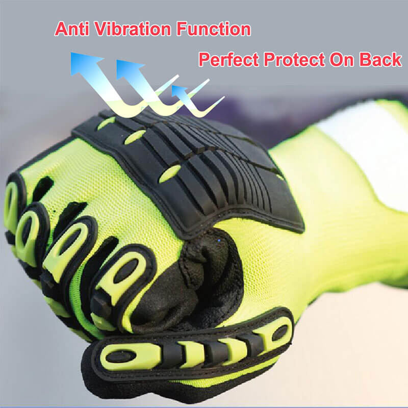 ANSI CUT 5 Anti-Vibration Protective Safety Work Glove- DY1350AC-HYBLK