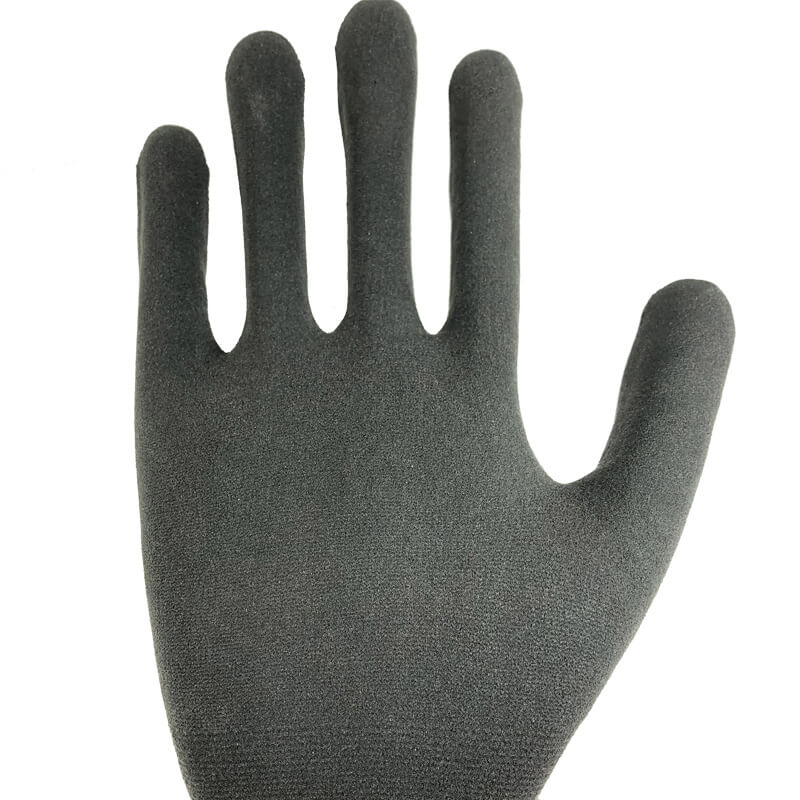 Ultra Touch Sandy Foam Nitrile Coating Nylon Spandex Palm Glove-NY1350F-UT