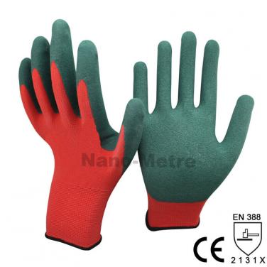 Green Sandy Latex Dipped Work Industry Glove -NM1350S-R/GN