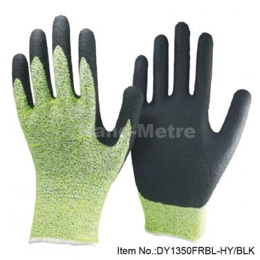 Foam Nitrile Cut level 5 Protective Work Glove -DY1350FRBL-HY/BLK