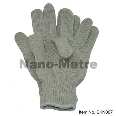 7Gauge Natural Polycotton Safety Gloves- SKN007