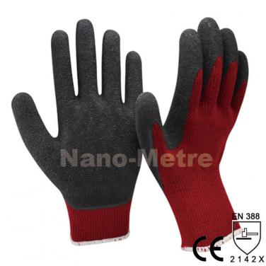 Winter Grip Safety Gloves With Latex Dipping Palm -NM10930-DR/BLK