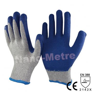 Economic Style Polycotton Coated Latex Work Glove - NM10902E-GR/B