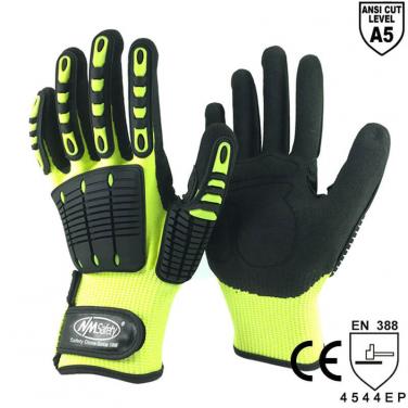 ANSI CUT 5 Anti-Vibration Protective Safety Work Glove- DY1350AC-HYBLK