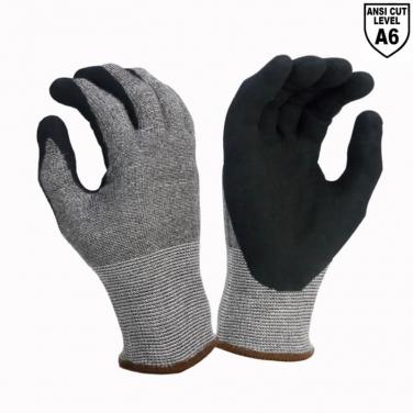 ANSI CUT 6 Cut Resistant Protective Nitrile Work Gloves - DY1350A6