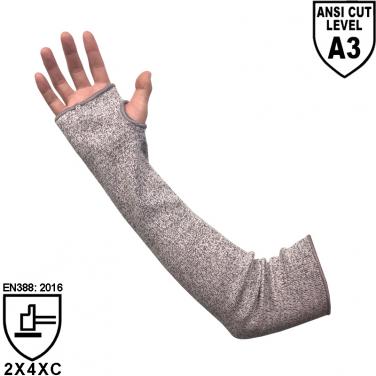 HPPE & Glassfiber Knitted Cut Resistant Sleeve SKD013-H3