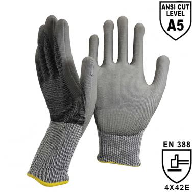 High Level Cut-Resistant Safety PU Coated Work Glove - DY110-PU-H5