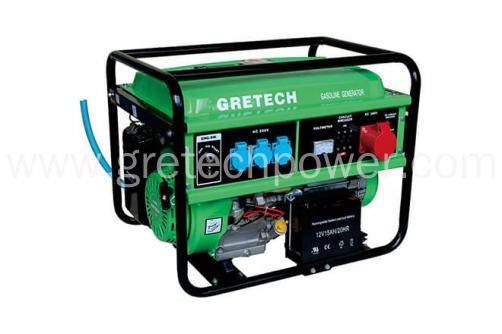 Gretech 5 kW LPG/NG/Gasoline Generator,Model:JL6500G/E/T Key-Start; Three-phase
