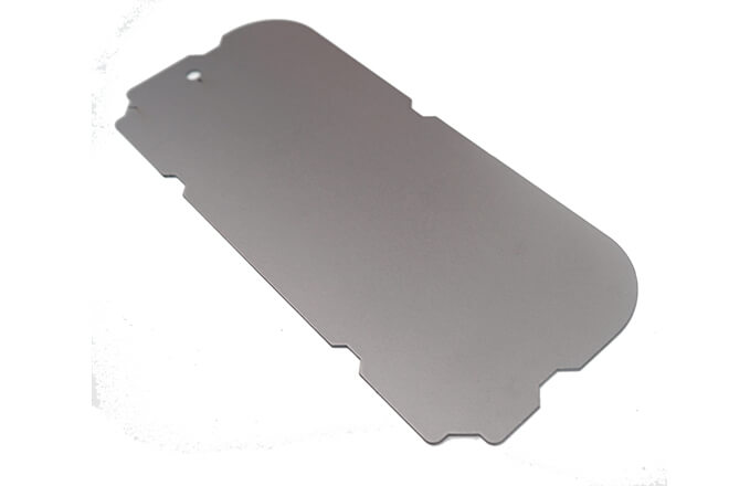 Fixed backing metal plate