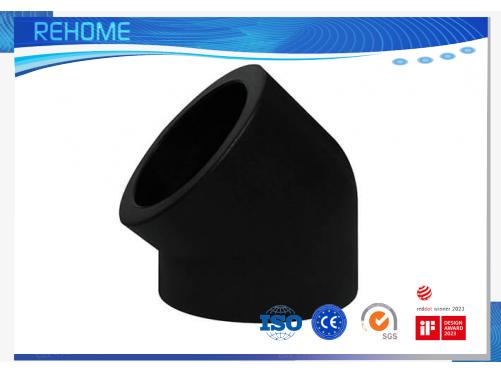 Adaptador de enchufe de HDPE-Codo de 45 °