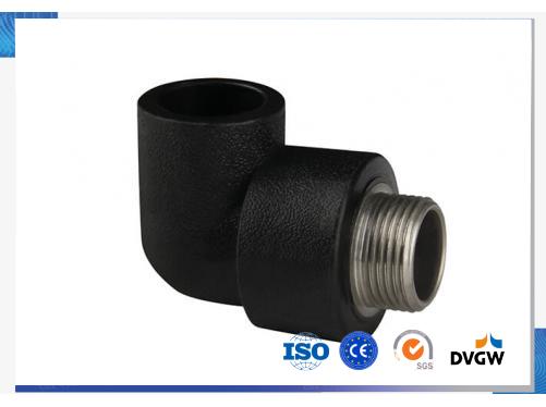 HDPE Socket Fitting-Male Elbow (Copper Thread)