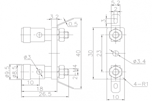 DZ-A008 Precision-machined Brass Construction,Speaker Binding Post