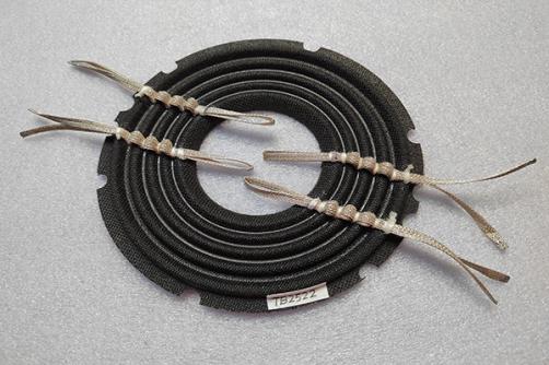 TB2522 :  6.38''x2.60''  2L Nomex   Black with  flat wire Spider