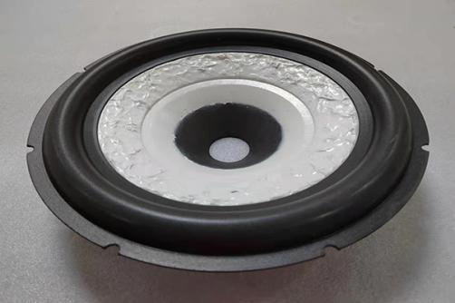 GZ1276:  12'' Subwoofer Wrinkle Cone Spray White  1.5'' VCID