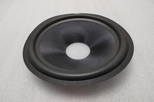 GZ0839: 8inch Black glassfiber speaker cone with foam surround 2''VCID
