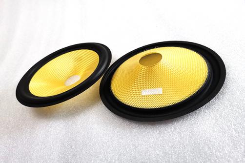 GZ6501： 6'' Yellow glassfiber Cone with rubber edge ,1''VCID