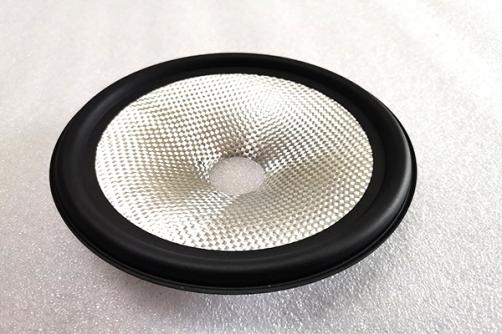 GZ6503:   6''  Silver  glassfiber Cone with rubber edge ,1''VCID