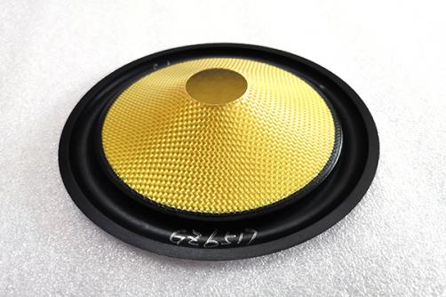 GZ6517：   6''  Yellow glassfiber Cone with rubber edge  1''VCID