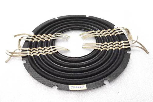 TB0427:   10''X4'' Nomex 3-layer with triple woven tinsel leads for dual voice coil, Linear