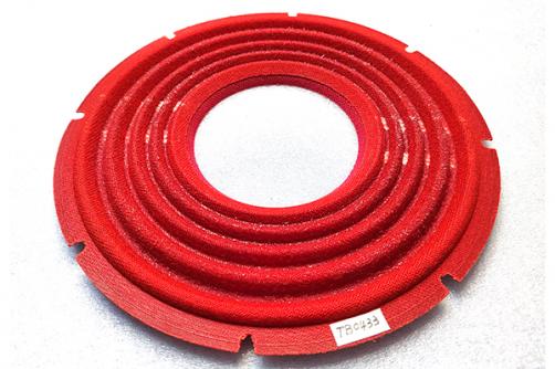 TB0433:   10''X4''  1 Layer  Stiff  Nomex with 1 Layer PC  Spider Red