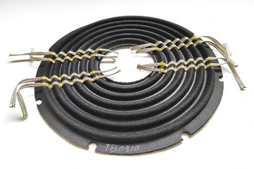 TB0310 :    10''X3'' BK 3 layers Nomex  SPIDER with 8pcs 63 strand flat wire and 8pcs notch