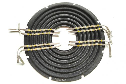TB0310 :    10''X3'' BK 3 layers Nomex  SPIDER with 8pcs 63 strand flat wire and 8pcs notch