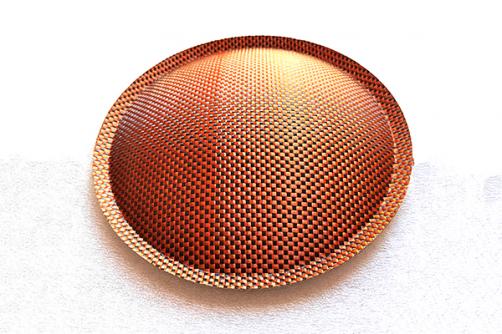 FCM180-07   7.09″ (180mm)  Copper Black Double Layers Glass Fiber Convex Dust Cap
