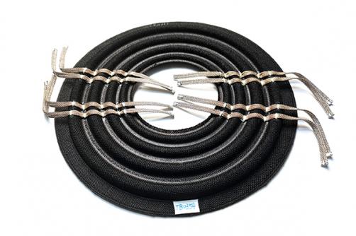 TB0354:8.5''x3'' Nomex 3-layer with double woven tinsel leads for dual voice coil  Progressive Spider