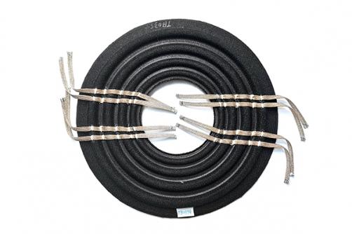 TB0354:8.5''x3'' Nomex 3-layer with double woven tinsel leads for dual voice coil  Progressive Spider