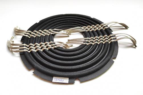 TB0360:  9.21''x3'' Nomex 3-layer with triple woven tinsel leads for dual voice coil  Linear  Spider