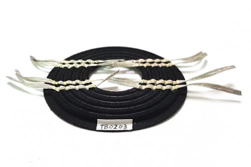 TB0203 : 5.35''X2.04'' (136*51.7*5mm) Nomex 2-layer with double woven tinsel leads  Black Spider