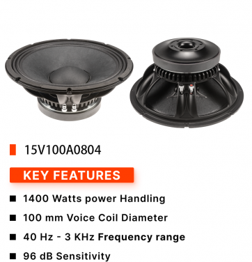 15V100A0804 1400W:Car Speaker Manufacturer Suppliers Subwoofer 15 Inch Subwoofer Speakers